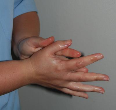 om hånddesinfektion og håndvask